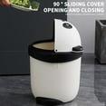 thumbnail image 6 of Vikakiooze Cute Trash Can With Lid Wastebasket Countertop Garbage Container Bin For Home Office Bathroom Kitchen Dorm Room Coffee Bar, 6 of 9
