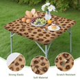 thumbnail image 4 of Leopard Pattern Square Fitted Tablecloth with Elastic Edge,Square Table Cover,Washable Elastic Table Cover for Home Kitchen Party Decor 36"x36", 4 of 6