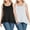 #4 Black-White（Tank）, variant on ANYFIT WEAR Camisoles for Women with Built in Bra Adjustable Strap Tank Tops Cami Sleeveless Summer Tops Plus Size（S-4XL)