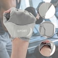 thumbnail image 3 of Unique Bargains Strength Training Sport Gloves Mesh Half-finger Athletic Gloves Large Gray, 3 of 5