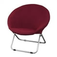 thumbnail image 4 of Easy To Chair For Folding Fits Slipcover For Easy Covers Armless And Slipcover Easy To Clean In Various Colors Chair Fits black wine red, 4 of 9