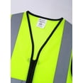 thumbnail image 5 of YONGHS Girls Boys Safety Vests with Reflective Stripes Hi Vis Viz Zipper Front Volunteer School Activity Waistcoat B Fluorescent Yellow 10-12, 5 of 7