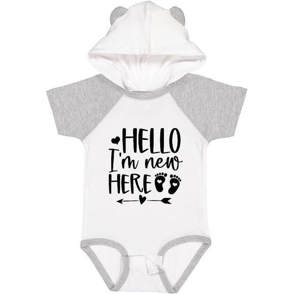 Inktastic Hello. I'm New Here. Boys or Girls Baby Bodysuit