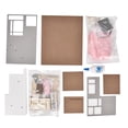 thumbnail image 2 of Kit de casa de muñecas kits de modelo de casa de muñecas de madera en miniatura rosa hecha a mano de bricolaje Kit de casa de muñecas de regalo de juguete Kit de casa de ANGGREK Otros, 2 of 8