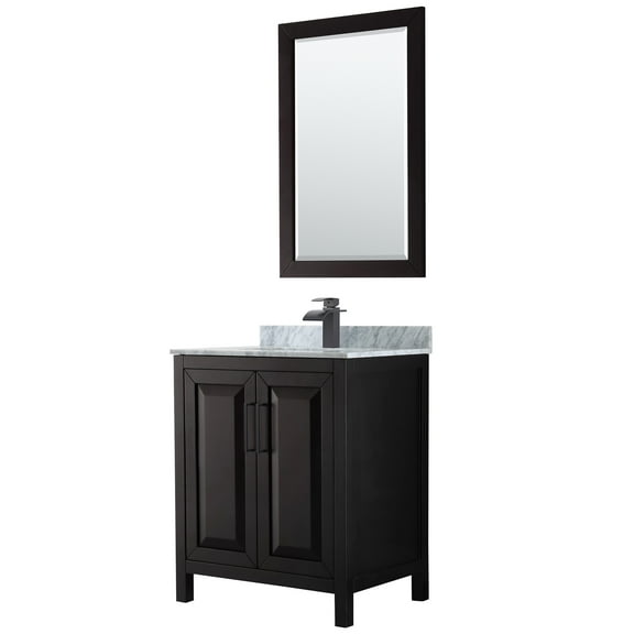 Wyndham Collection Wcv252530sunsm24 Daria 30" Free Standing Single Vanity Set - Dark
