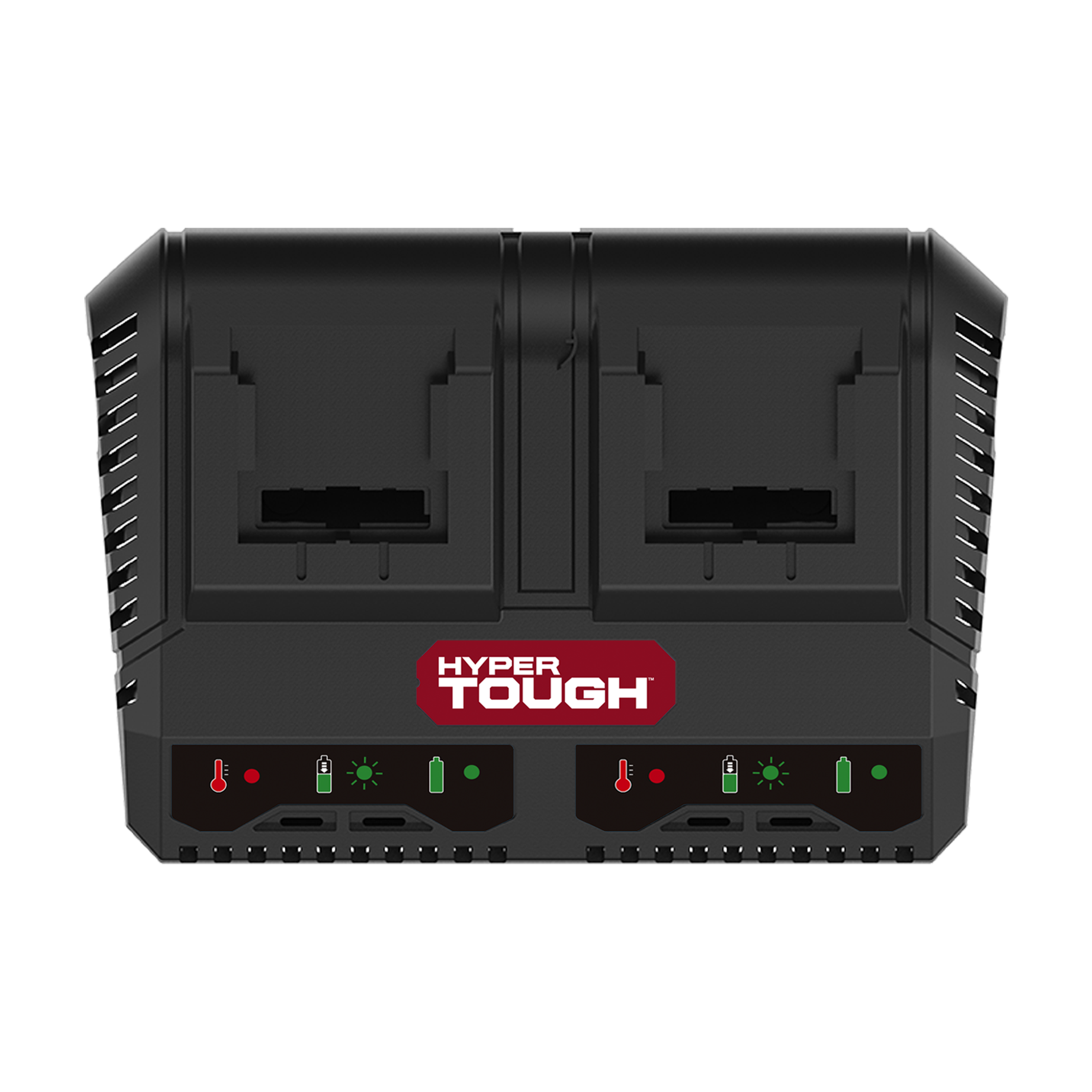 Hyper Tough 20v Max Lithium Ion Dual Port Fast Charger With Quick Battery Charging Ht21 401 003 7610