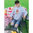thumbnail image 2 of Cute Patriotic Baby Fox Hoodie Women -Image by Shutterstock, Female 3X-Large, 2 of 4