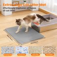thumbnail image 2 of Alfombrilla de arena para gatos Petinstinct extra grande en forma de panal gris XL, 2 of 8