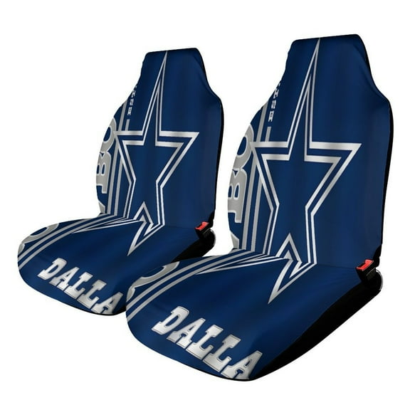 Football Cowboys Car Seat Covers Car Accessories Pack of 2 Universal Front Seat Protective Cover