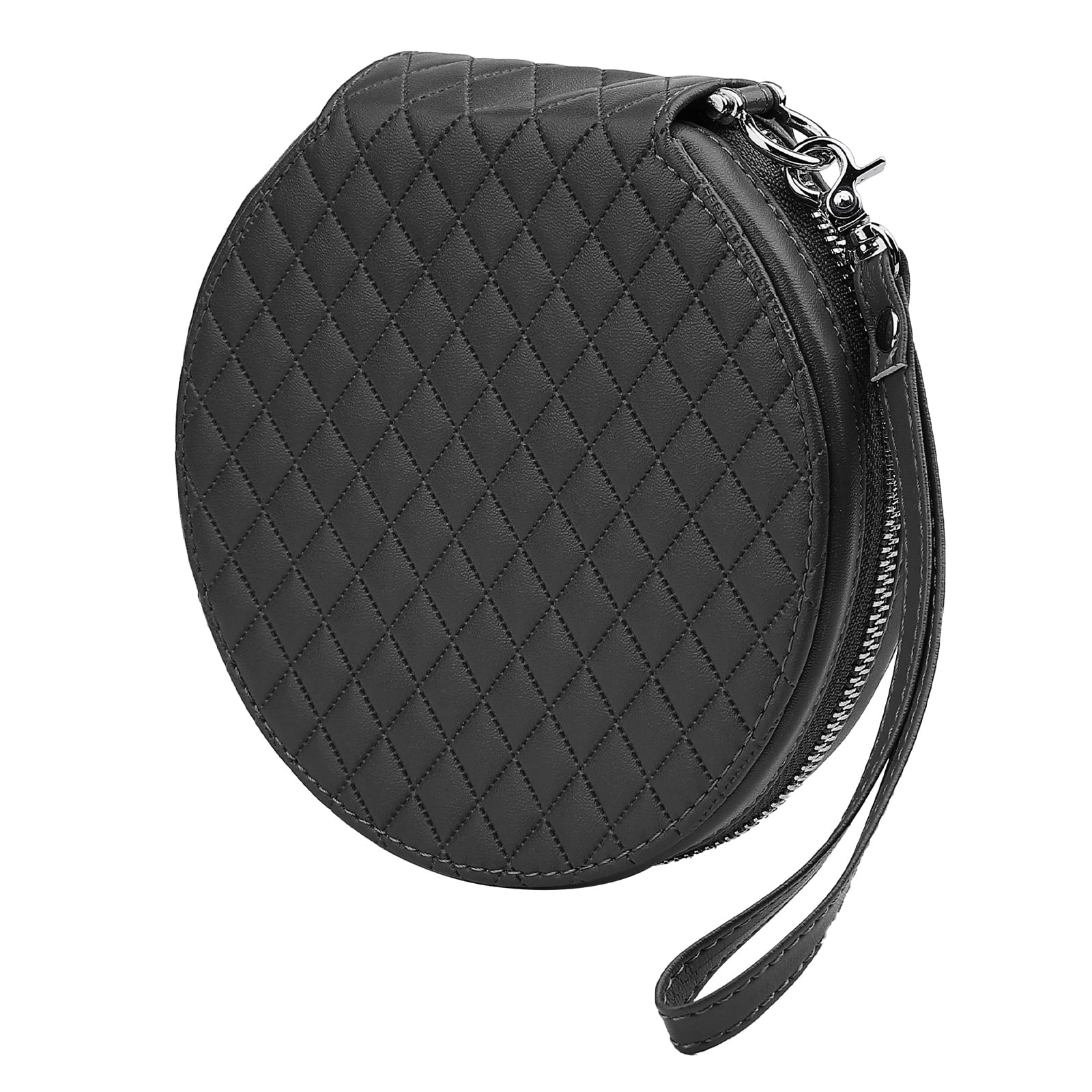 ELezay CD Case PU Leather Diamond Design DVD Storage Round 20 32 Disc elezay-cd-case-pu-leather-diamond-design-dvd-storage-round-20-32-disc