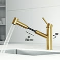 thumbnail image 4 of VIGO Branson Single-Handle Pull-Out Sprayer Kitchen Faucet in Matte Brushed Gold, 4 of 16