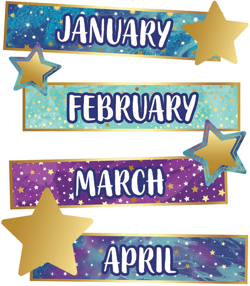 Carson Dellosa Education Galaxy Months of the Year 35 pieces