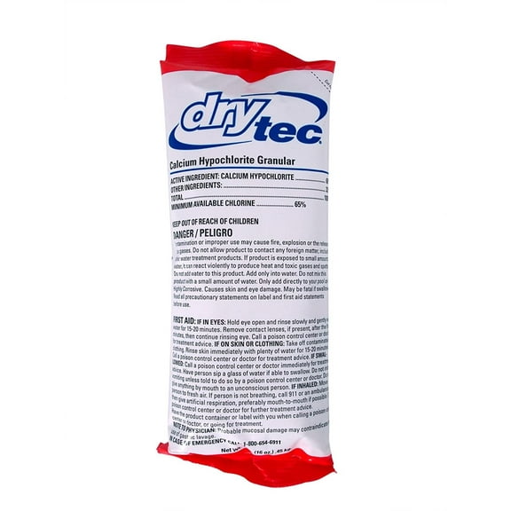 DryTec 367 Calcium Hypochlorite Pool Shock, 1-Pack