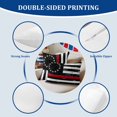 thumbnail image 5 of 2 Pack Outdoor Waterproof Throw Pillows,American Flag Independence Day Decorative Rectangle Pillow Case Patio Pillows for Chair Couch Sofa 20x12in, 5 of 9