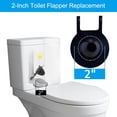 thumbnail image 5 of 2 Pack 2-Inch Toilet Flapper Replacement Compatible with American Standard 7381129-200.0070A Universal Flapper and Chain with Float, 2-Inch Flush Valves, 5 of 6