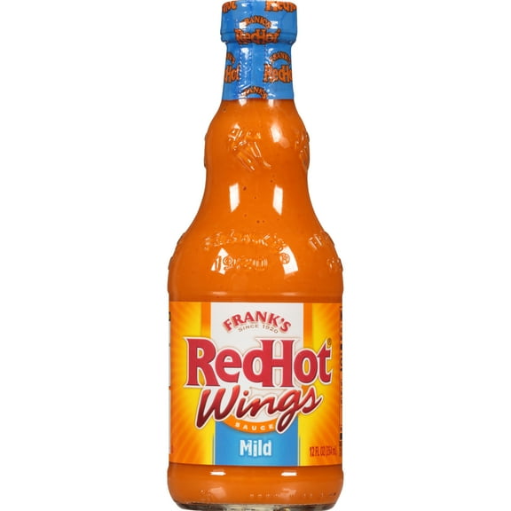 Frank's RedHot Kosher Mild Wings Hot Sauce, 12.0 fl oz Bottle