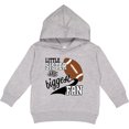 thumbnail image 2 of Inktastic Little Sister and Biggest Fan Football Player Toddler Hoodie, 2 of 4