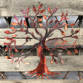 thumbnail image 2 of Arte de pared de metal Árbol de la vida Olivo de hierro Árbol de la vida para exteriores Escultura de árbol de la vida para colgar en la pared, 2 of 3