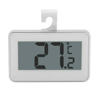 Large Display Thermometer with 4 Digits for Extra Large Display,  Thermometer Displays in °C or °F. Large LED Temperature Display(2 Digit  Model)