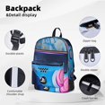 Uemuo Street Art Gamepad Design Pattern Backpack for Work and Travel