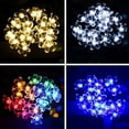 thumbnail image 3 of 7m IP65 Waterproof Sakura Fairy Solar 50LEDs String Lights Garden Party Decor, 3 of 12