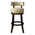 thumbnail image 2 of Furniture of America Kalin Fabric 29" Swivel Bar Stool in Beige (Set of 2), 2 of 8