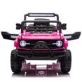 thumbnail image 3 of iRerts 12V Ride on Cars with 6 Wheel, Powered Ride on Toys with Remote Control, Bluetooth, Music, USB/MP3/Microphone Ports, Six-Wheel Suspension, Electric Cars for Kids 3-6 Ages Gift, Pink, 3 of 11