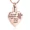 Ro/Pink, variant on Personalize Vintage Stainless Steel Paw Print Heart Urn Pendant Pet Memory Necklace for Dog Cat Cremation Ashes Holder Memorial Jewelry - No Longer by My Side But Forever in My heart