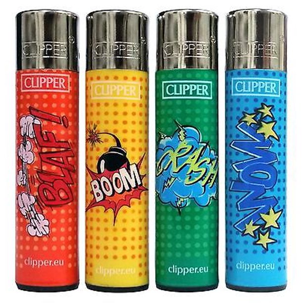 Bundle 4 Items Clipper Lighter "Graffiti" Collection