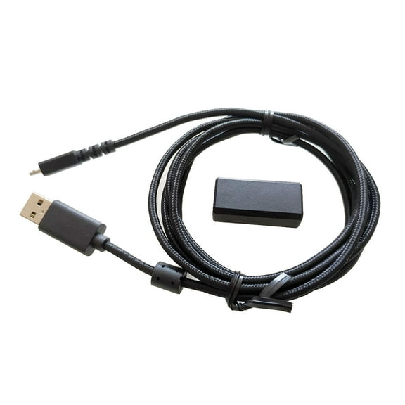 For G502 Braided USB Cable Black Charging Cord Adapter for G502 Wireless Mice-