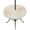 Cream, variant on Round Outdoor Tablecloth with Umbrella Hole and Zipper, Aqua Marble Fitted Table Cover with Elastic Edge for 36-44 Inch, Modern Abstract Waves Silvery Farmhouse Waterproof Patio Tablecoths for Picnic