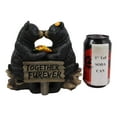 thumbnail image 4 of Ebros Romantic Black Bear Couple Kissing by Wooden Log Statue 7" Tall Whimsical Black Bear Family Together Furever Decorative Figurine, 4 of 6