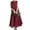 Red, variant on Womens Dresses Casual O-Neck Plain Sleeveless Maxi Dress