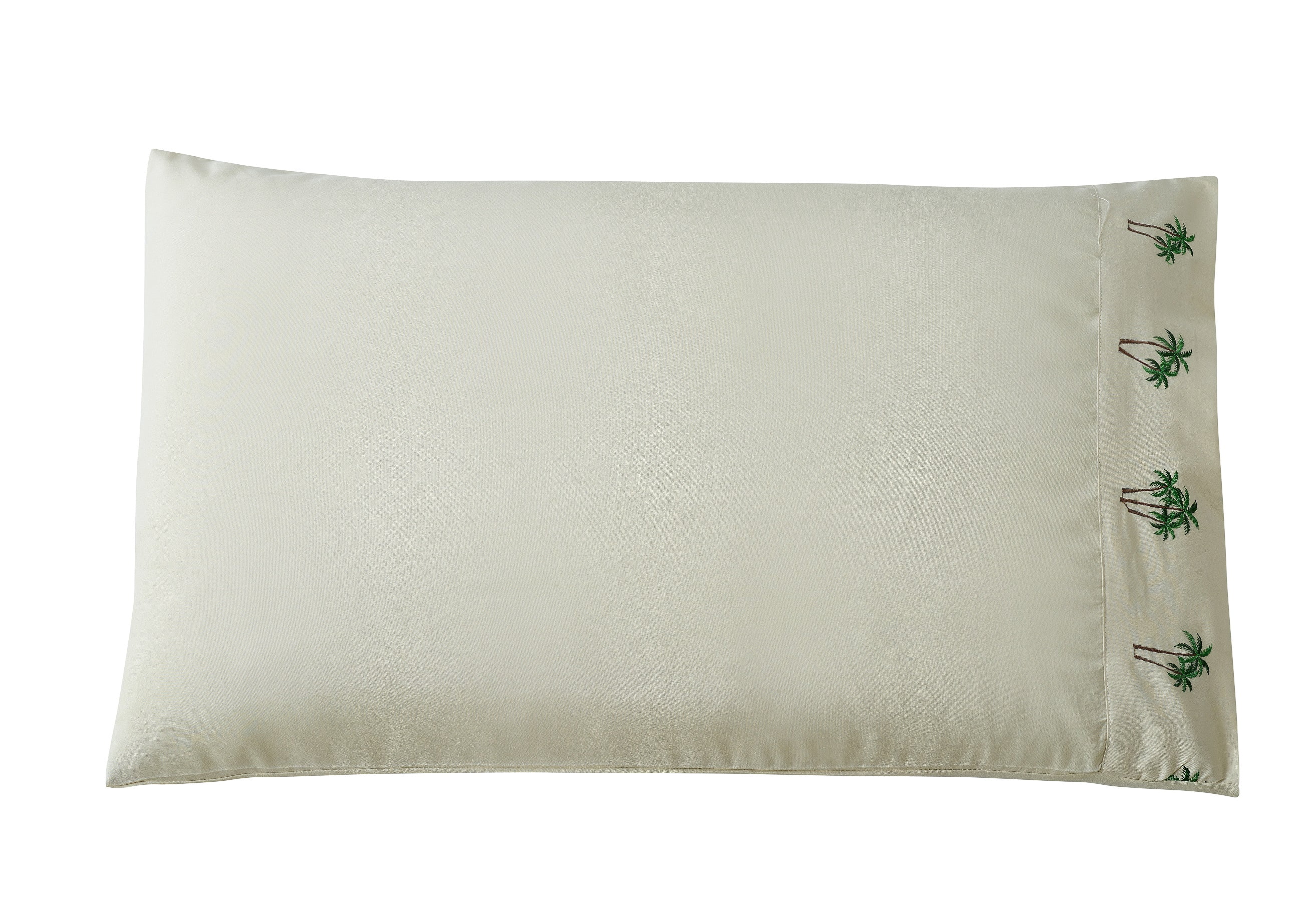 Embroidered Palm Tree Grove Sheet Set Twin