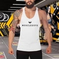 thumbnail image 2 of Men's Gym Tank Tops Y-Back Workout Muscle Tee Athletic Workout Fitness Vest T-Shirts, 2 of 5
