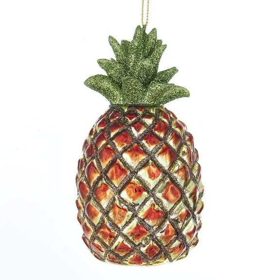 Kurt Adler 4.75" NOBLE GEMS GLASS PINEAPPLE ORNAMENT