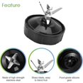 thumbnail image 3 of Blender Replacement Parts 6 Fins/7 Fins Blender Extractor Blade For Nutri Ninja Juicer Bottom Blade Assembly, 3 of 5