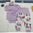 thumbnail image 1 of Bébés Filles Manches Longues Col Rond Lettre Imprimé Léopard / Motif de Fleurs, 1 of 2