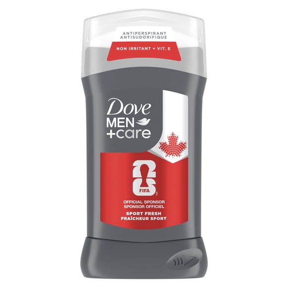 Dove Men+Care Limited Edition FIFA Antiperspirant Stick Deodorant for 72H Sweat & Odour Protection, with Vitamin E, Sport Fresh, 76g