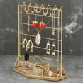 thumbnail image 1 of Jewelry Organizer Women Girls with Tray Watch Storage Hanging Storage for Ears Watch Tabletop Decoration, 1 of 8