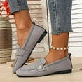 thumbnail image 2 of Pandaie Ballet Flats Shoes for Women Suede Dressy Casual Penny Loafers Lightweight Office Business Work Slip on Walking Shoes Grey 8, 2 of 7