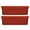 Terracotta, variant on Southern Patio 36 Inch Medallion Hanging Windowsill Garden Box Planter (2 Pack)