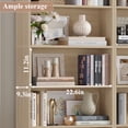 thumbnail image 2 of Homfa 82" Tall Bookcases, Freestanding Display Storage Shelves, 7-Tier Open Bookshelf for Home Office Living Room Bedroom, Light Oak, 2 of 11
