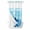 turquoise, variant on No Hook Beach Surfboard Shower Curtain with Snap in Liner Set, Summer Sea Surfing Tropical Botanical Tree Waterproof Bathroom Curtains with See Through Top Window, Hotel Style Small 36 x 72 Inch