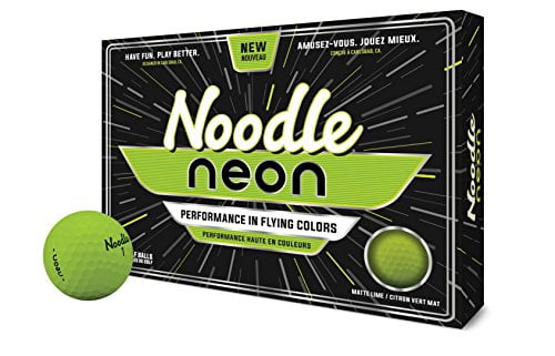 Noodle Golf Balls, Neon Green, 12 Pack - Walmart.com