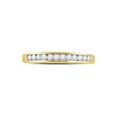 thumbnail image 2 of FB Jewels 14kt Yellow Gold Womens Round Channel-set Diamond Single Row Wedding Band 1/4 Cttw, 2 of 4