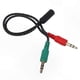 thumbnail image 2 of 3.5mm o Splitter Adapter for PC, Computer Headphone and Microphone Combo Jack Converter, 2 of 5