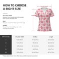 thumbnail image 4 of Uemuo Strawberries Drawing Women's Deep V-Neck Low Cut Tops - Casual Loose Fit with Stainless Steel Loop, Soft, Breathable, Perfect for Office, Travel, and Daily Wear-Small, 4 of 5