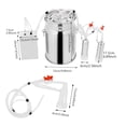 thumbnail image 2 of 10L Goat Milking Machine, Continuously Adjustable Suction Pulsation Vacuum Electric Milker, Portable Milking Machine for Cows and Goats with Food Grade Stainless Steel Milk Bucket, 2 of 9