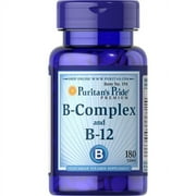 Puritans Pride Vitamin B-Complex and Vitamin B-12, 180 Count